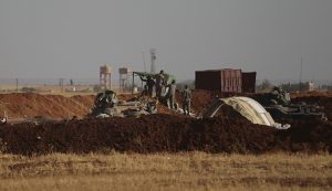 Turkish army position near the northern Syrian town of al-Rai (Aleppo governorate) on Sept. 27, 2016 (Khalil Ashawi, Reuters)